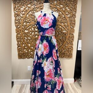 INC Floral Halter Maxi Dress